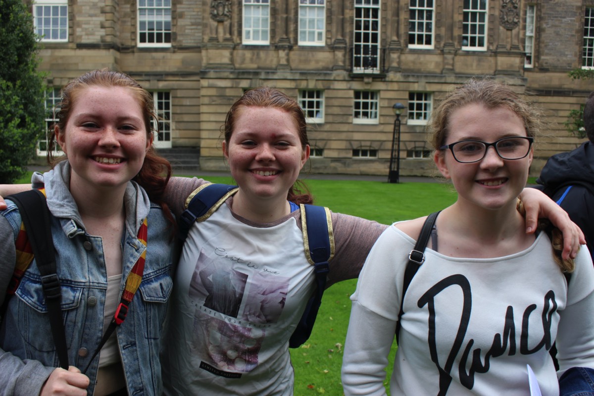 Young parishioners from Falkirk in high spirits